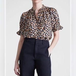 LIKE NEW The Apiece Apart Los Altos Top in Leopard Bouquet XS